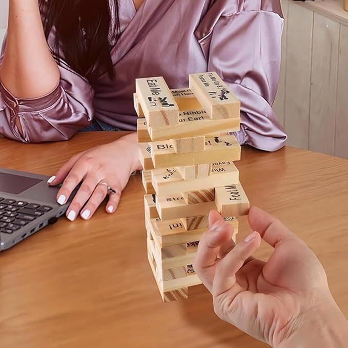 Romantic Block Tower Game