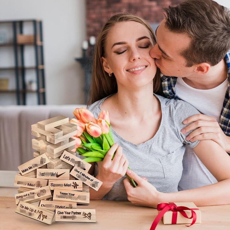 Romantic Block Tower Game