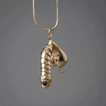 Shrimp Pendant Necklace
