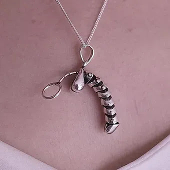 Shrimp Pendant Necklace